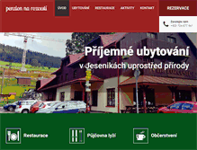 Tablet Screenshot of penzionrozcesti.cz